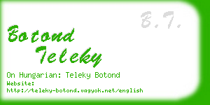 botond teleky business card